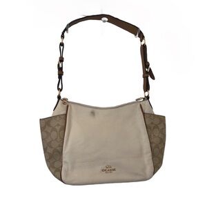 Coach C2855 Rori Shoulder Bag In Colorblock Signature Canvas Light Khaki
